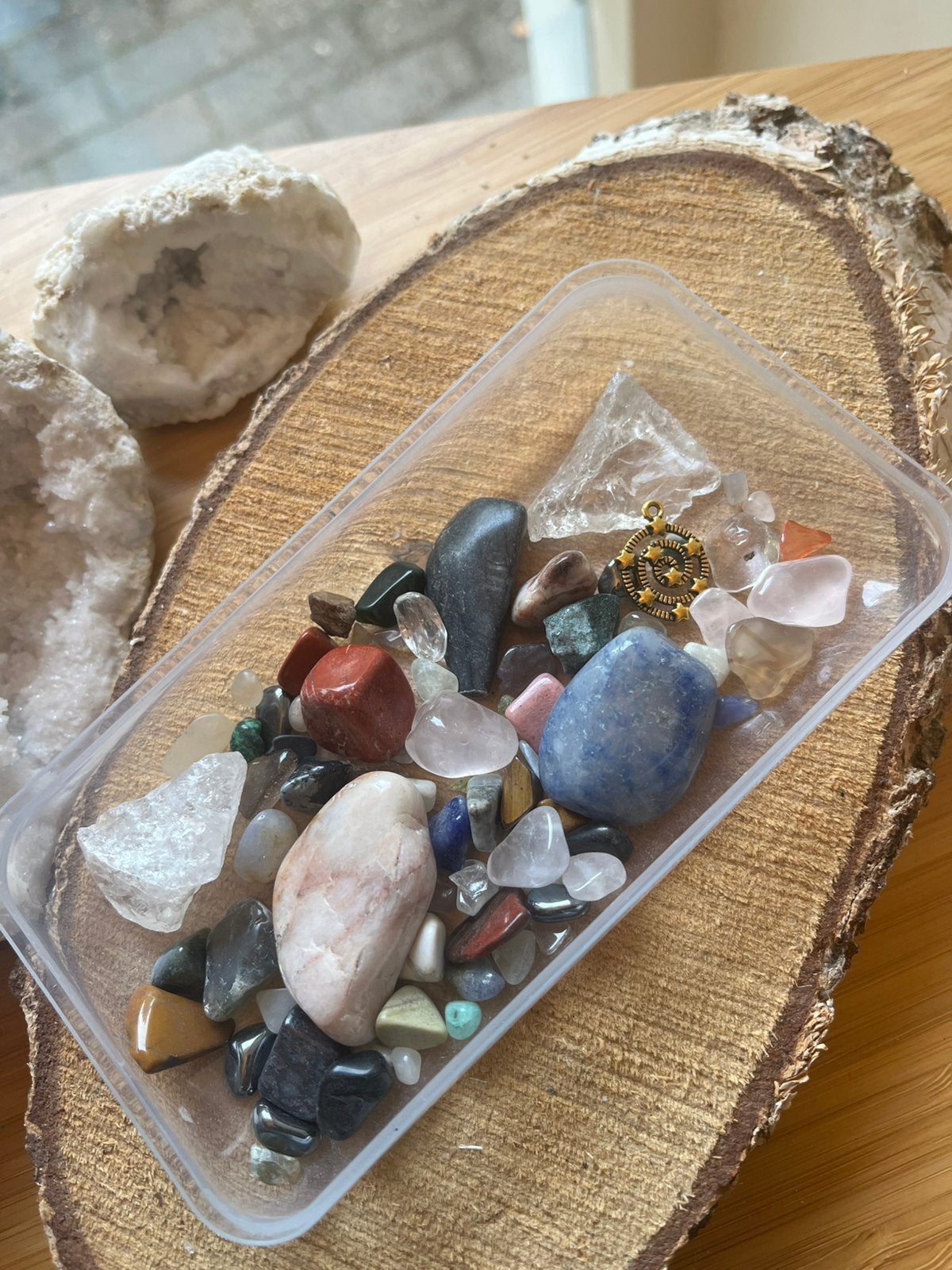 Edelsteen mix maat M #10, Verzenden, Mineraal