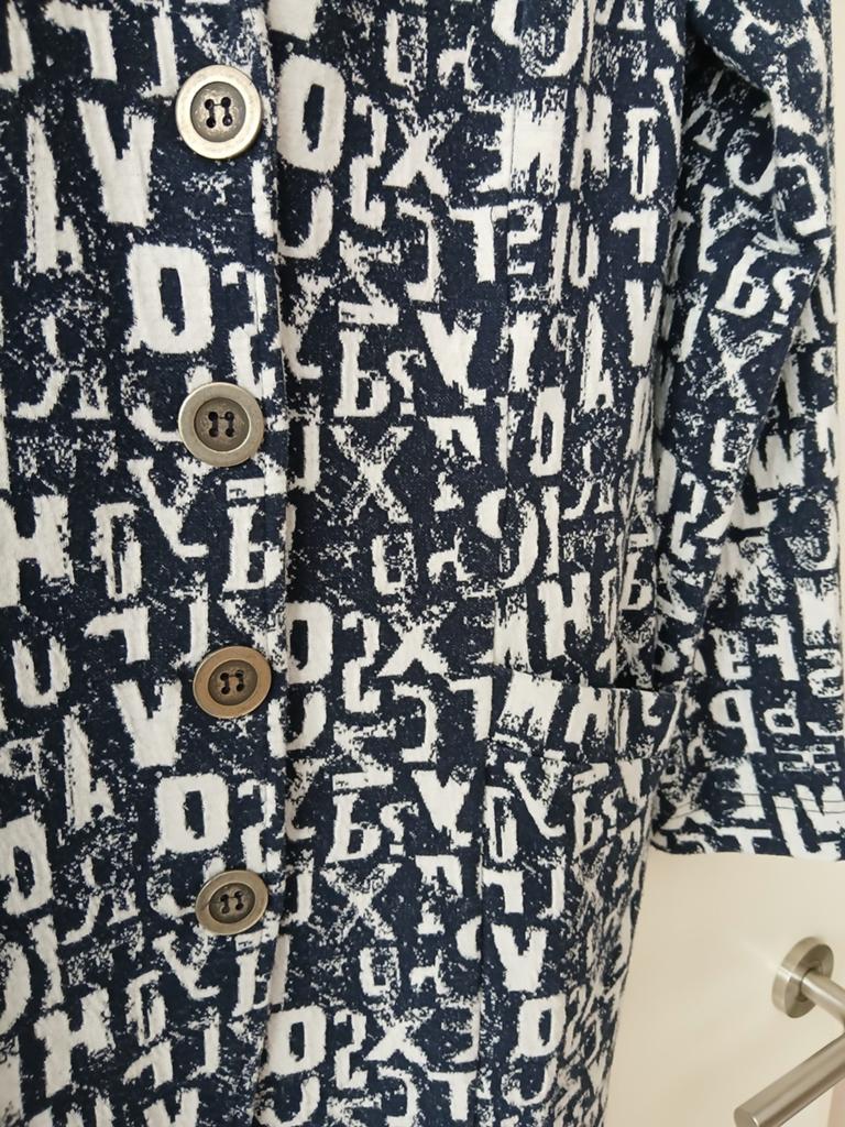 Dreamstar lange Blazer met Letterprint - Maat M, Maat 38/40 (M), Blauw, Ophalen of Verzenden, Onbekend