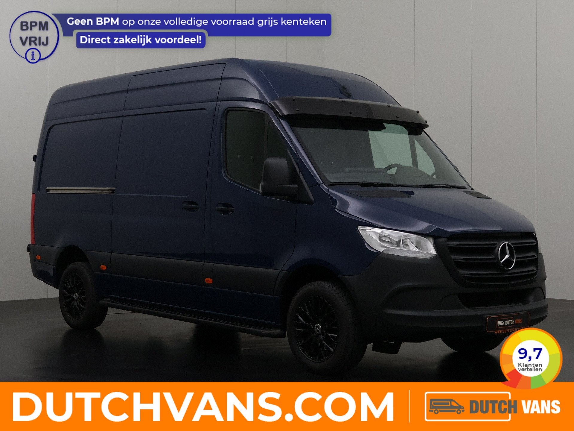 Mercedes-Benz Sprinter 319CDi 3.0V6 L2H2 Edition | 10" Navig, Auto's, Bestelauto's, Multifunctioneel stuurwiel, Gebruikt, Zwart