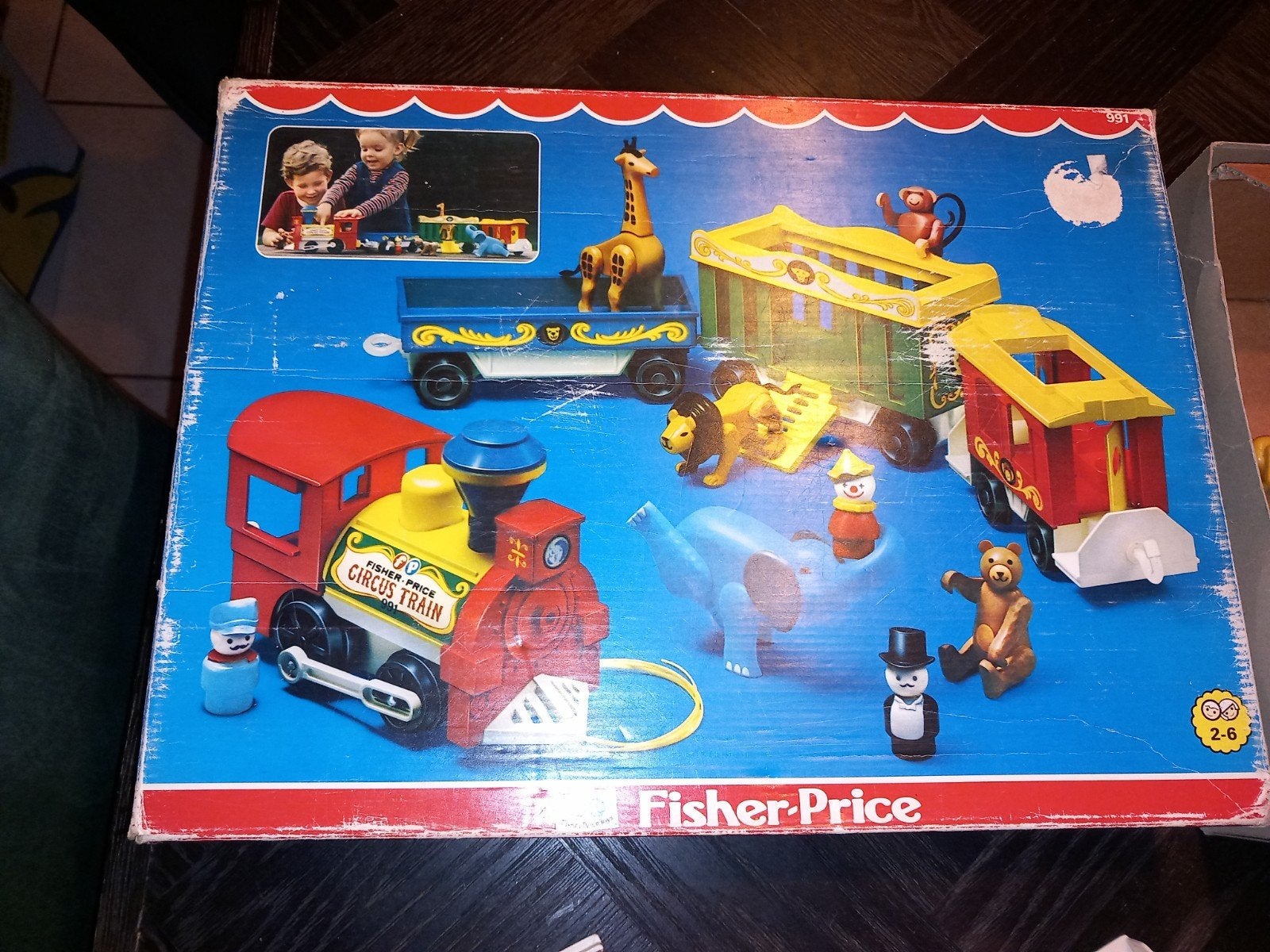 Vintage Fisher-Price Circus Trein Speelset (1981), Ophalen of Verzenden, Mattel Europa B.V., Gondel 1, 1186 MJ Amstelveen, Nederland