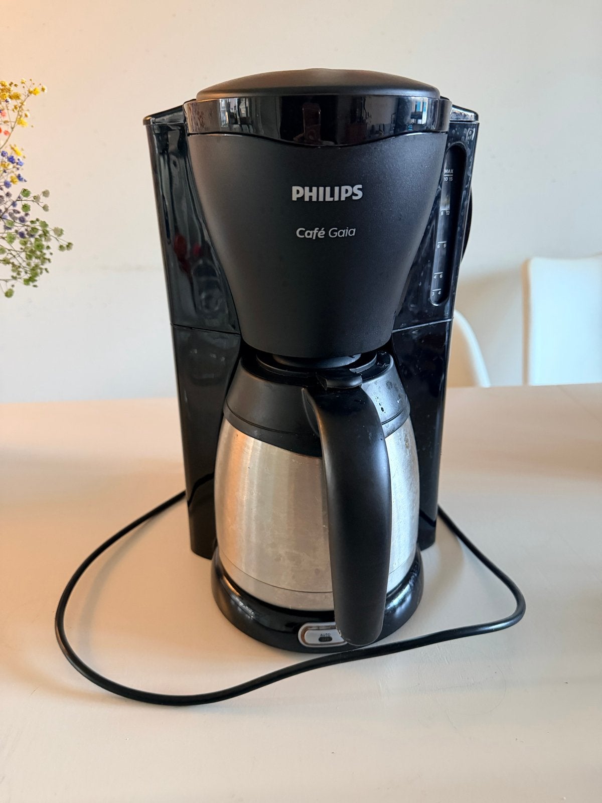 Philips Café Gaia Koffiezetapparaat, Witgoed en Apparatuur, Koffiezetapparaten, Ophalen, Afneembaar waterreservoir, Gebruikt, 10 kopjes of meer