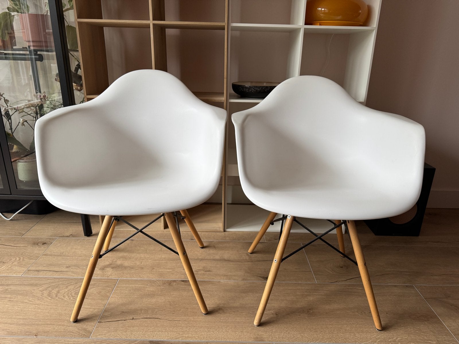 Vitra Kuipstoelen Replica - Plastic Design Stoelen, Ophalen, Kunststof, Gebruikt, Twee