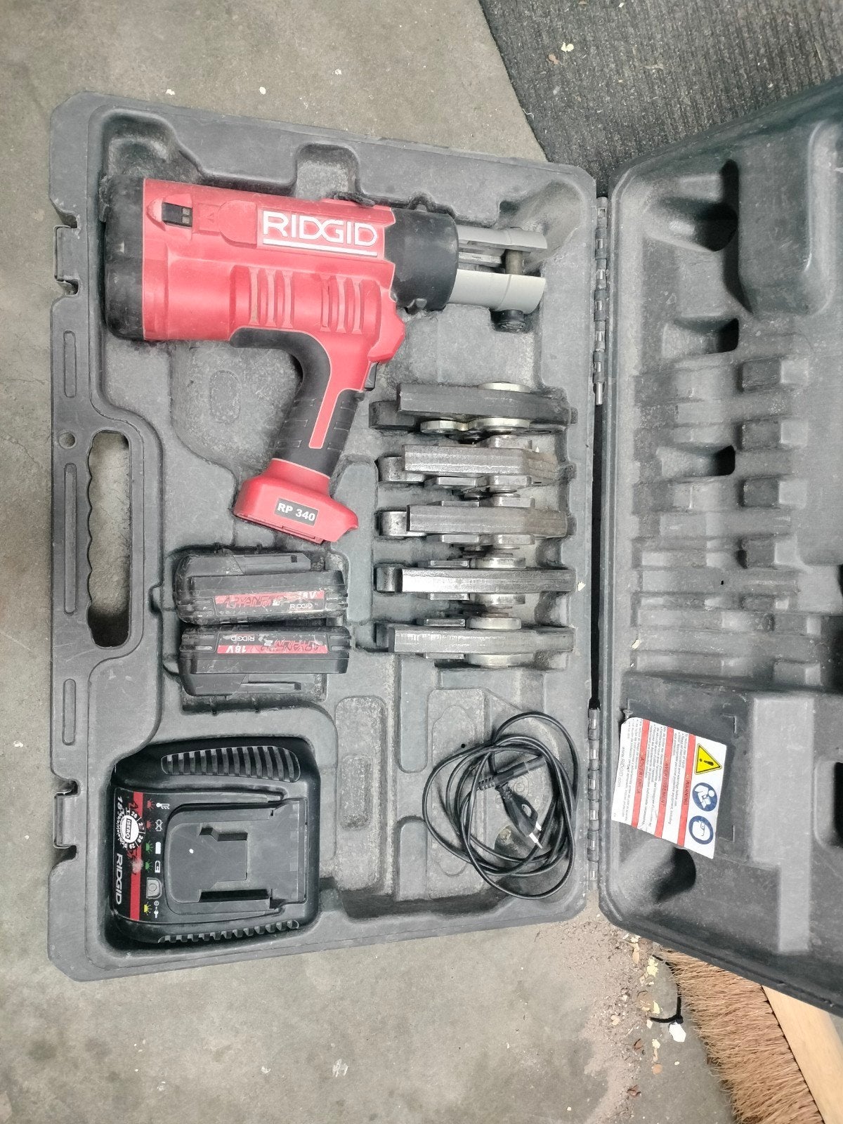 Ridgid RP 340 Accu Perstang met toebehoren, Ophalen, Gebruikt, Overige typen, Ridgid