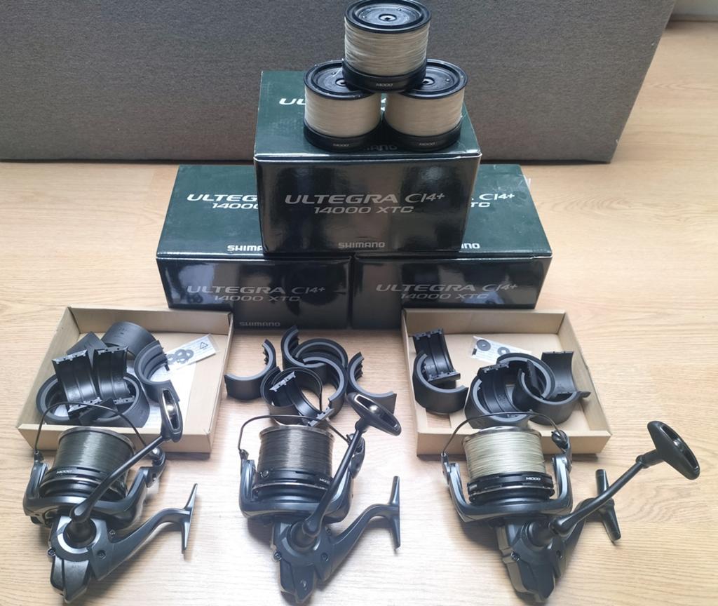 3x Shimano Ultegra Ci4 14000 XTC, Ophalen of Verzenden, Gebruikt, Complete set