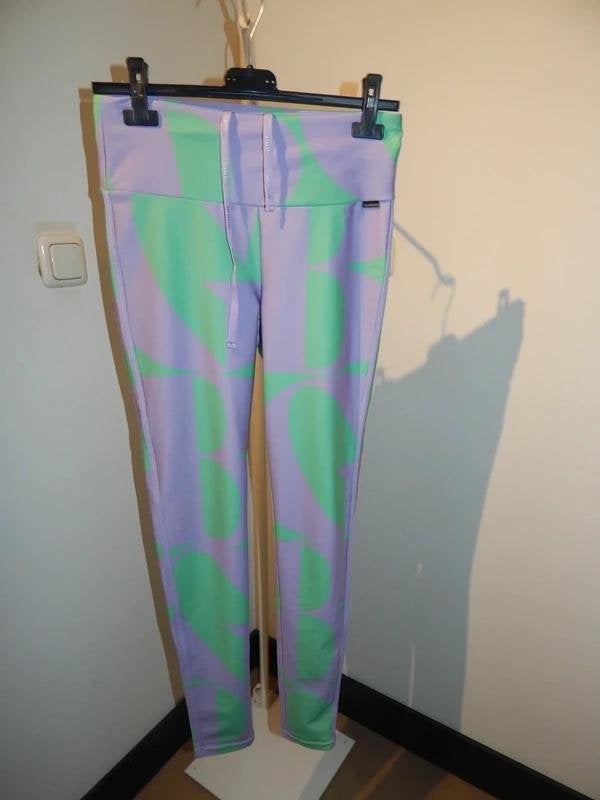 Goldbergh legging motief paars groen Als Nieuw M