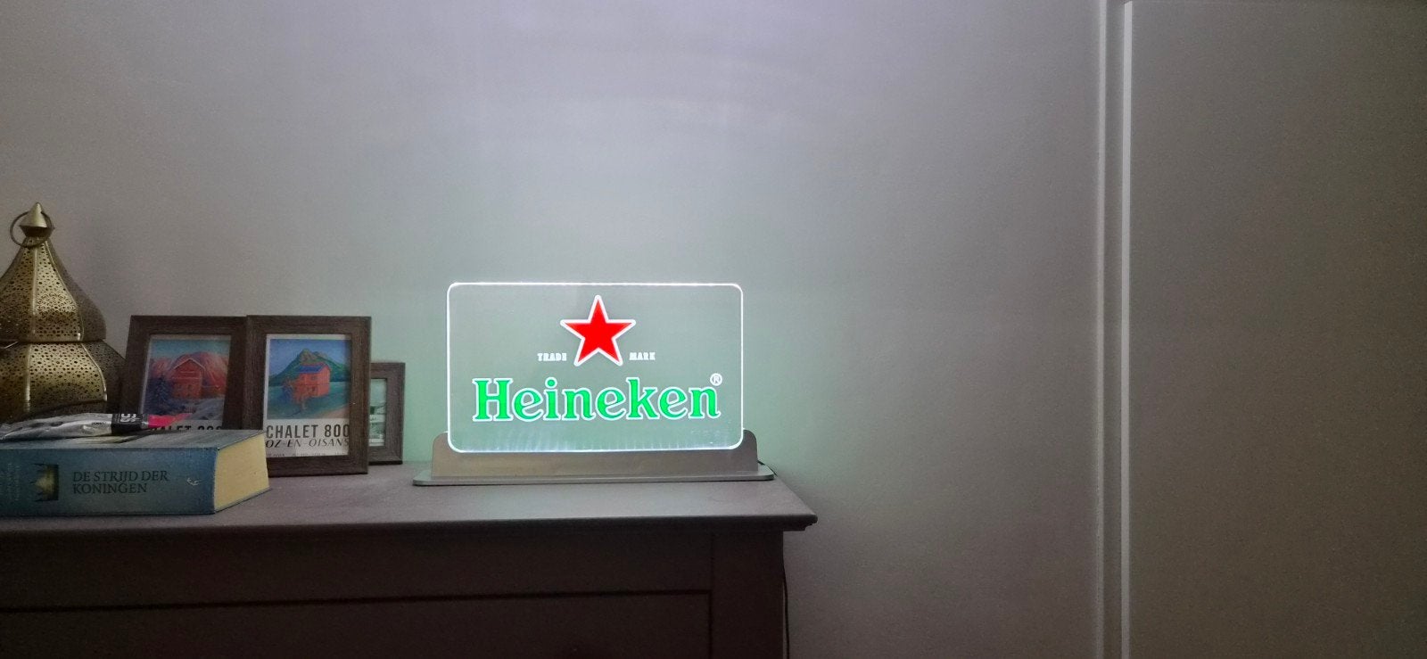 Heineken LED Lichtreclame - Sfeervolle Verlichting, Ophalen, Meerkleurig, Kunststof, Zo goed als nieuw