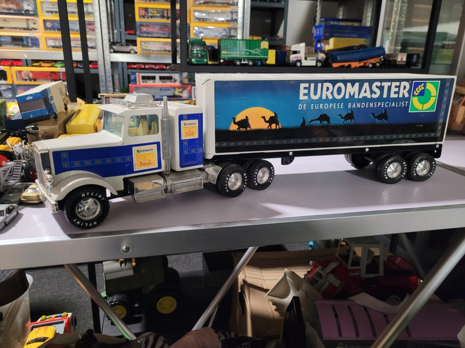 Drie bandag trucks, Overige merken, Nylint, Zo goed als nieuw, Bus of Vrachtwagen