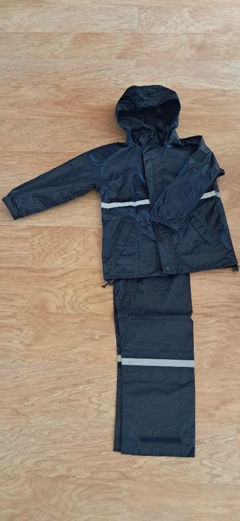 Regenpak (broek en jas) kind, maat 122/128, Kinderen en Baby's, Jongen of Meisje, Ophalen of Verzenden, Zo goed als nieuw, Setje