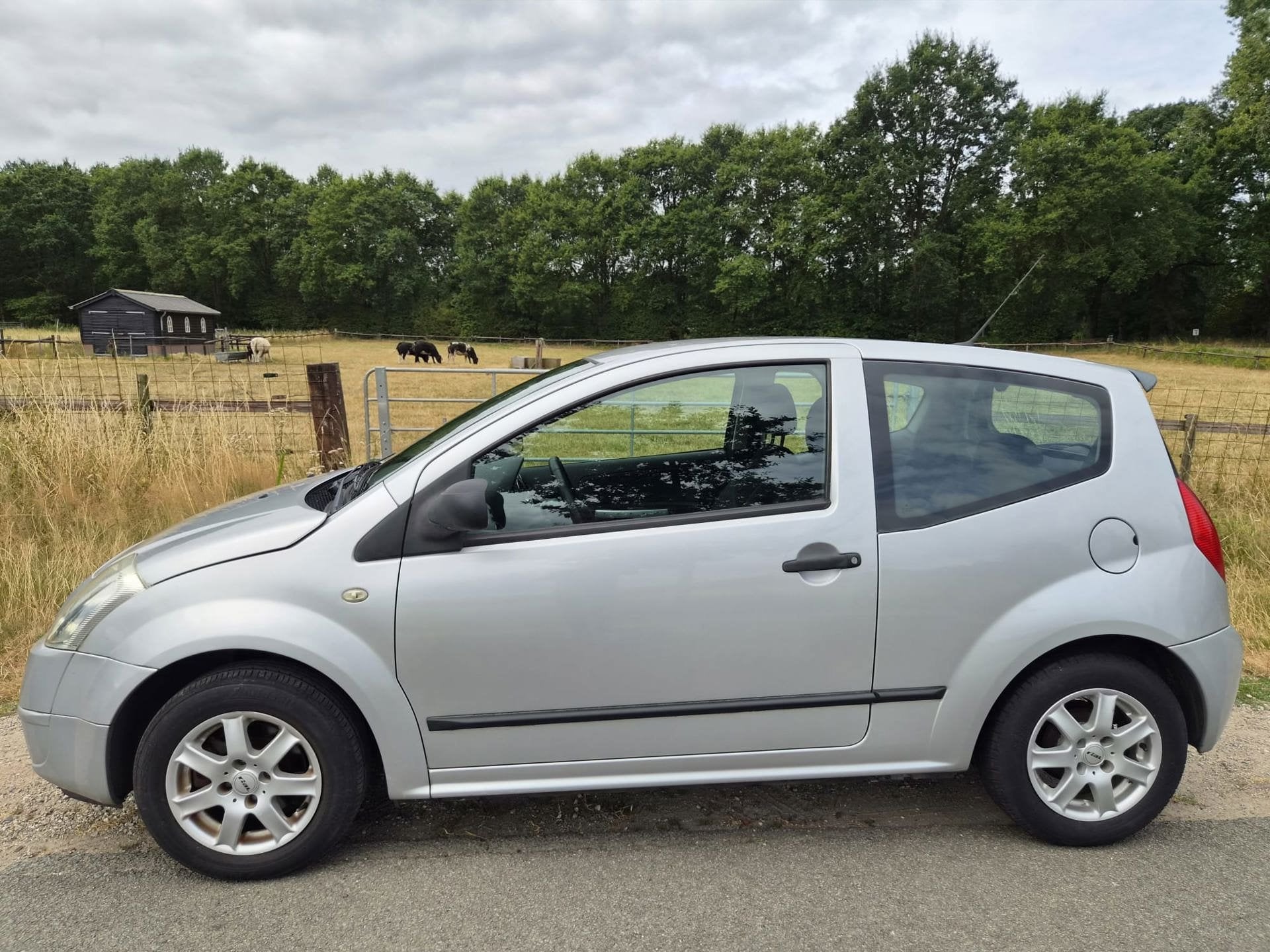 Citroen C2 1.4i Image dealer ond AIRCO pas 50.657km!, Auto's, Zwart, 4 cilinders, 965 kg, Origineel Nederlands
