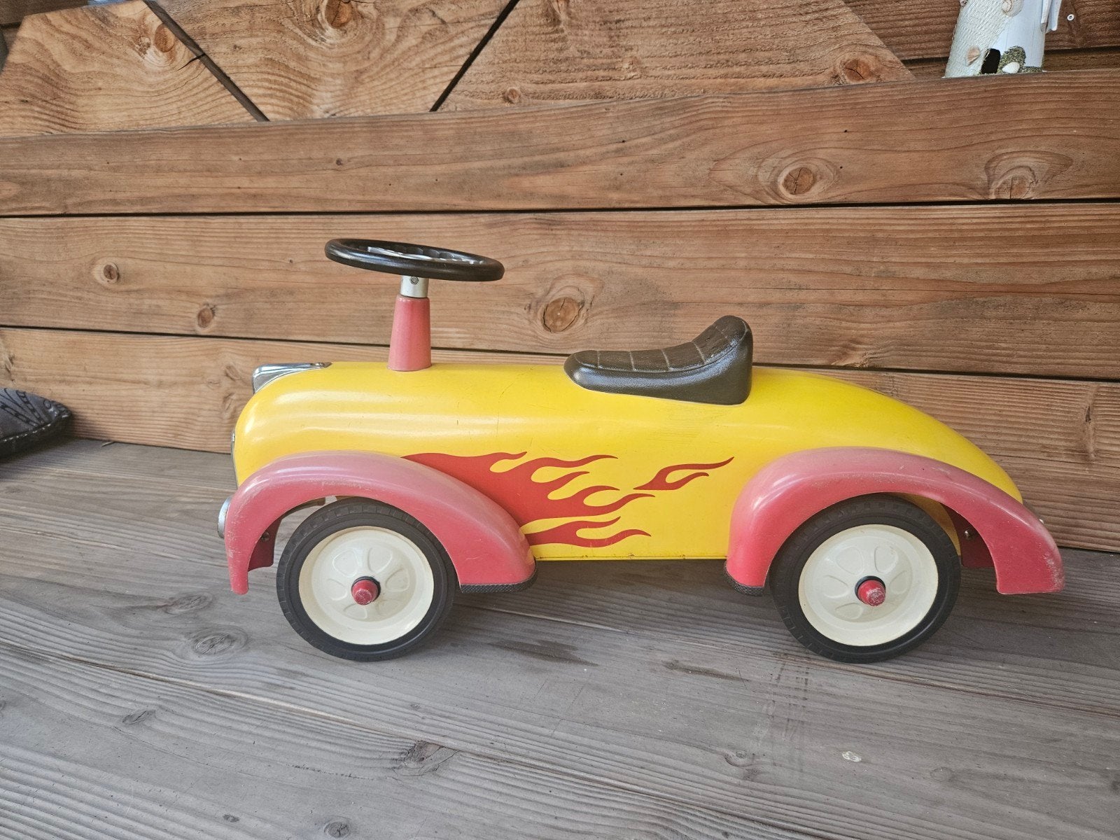 Vintage Gele Loopauto, Ophalen, Gebruikt