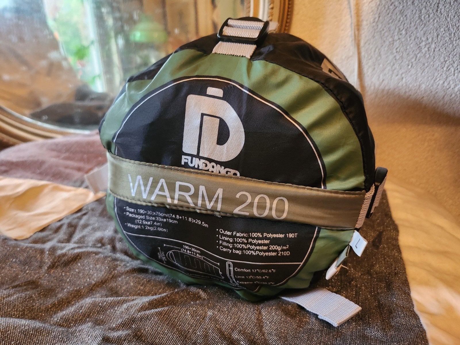 Fundango Sleeping Bag-Warm 200, Caravans en Kamperen, Ophalen of Verzenden, Zo goed als nieuw