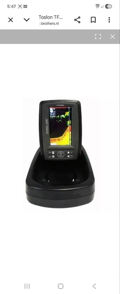 Toslon TF520 Fishfinder - Draadloze Dieptemeter voerboot, Watersport en Boten, Ophalen of Verzenden