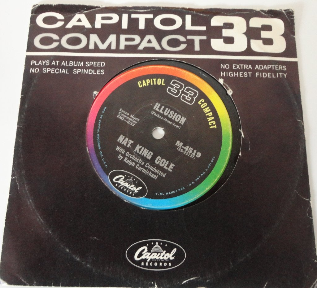 Nat King Cole > Illusion, Gebruikt, 7 inch, Single, Ophalen of Verzenden