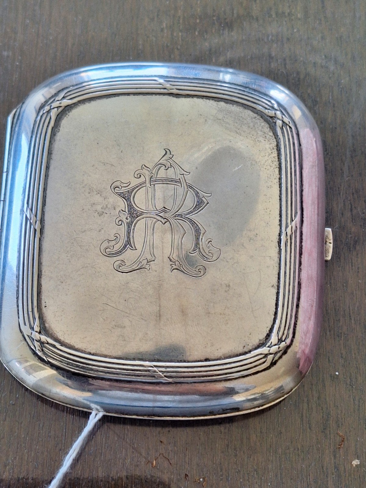Zilveren sigarettenhouder met vergulde binnenkant, Ophalen of Verzenden