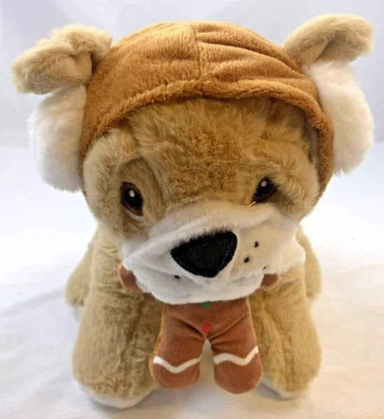 Miniso kersthond pluche peperkoekmannetje 24cm knuffel nieuw, Coolsingel 104, 3011 AG Rotterdam, Netherlands, Hond, Zo goed als nieuw
