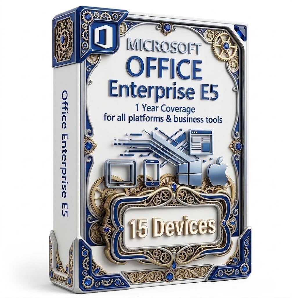 Office 365 Enterprise | 5 pc's, 5 macOS en 5 telefoons, Computers en Software, Office-software, Ophalen, Nieuw, Word, IOS