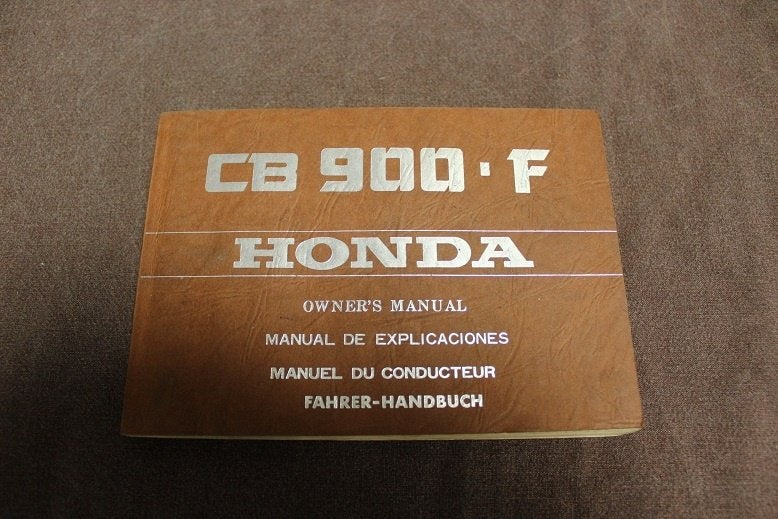 Honda CB900 F  motorcycle owner's manual CB 900 F handbuch, Ophalen of Verzenden, Honda
