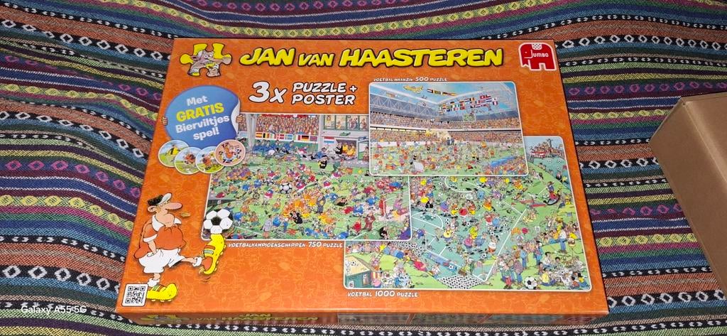 Jan van haasteren puzzel voetbal 3 stuks compleet, Hobby en Vrije tijd, Denksport en Puzzels, Ophalen of Verzenden