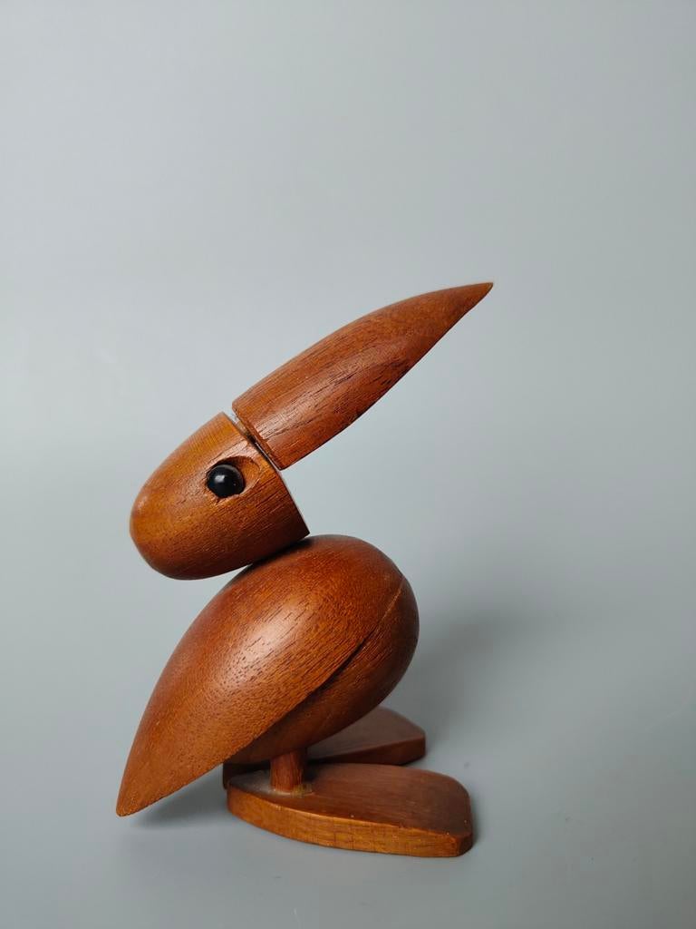 Hans Bolling Kay Bojesen hout sculptuur vogel retro vintage, Antiek en Kunst, Kunst | Designobjecten, Verzenden