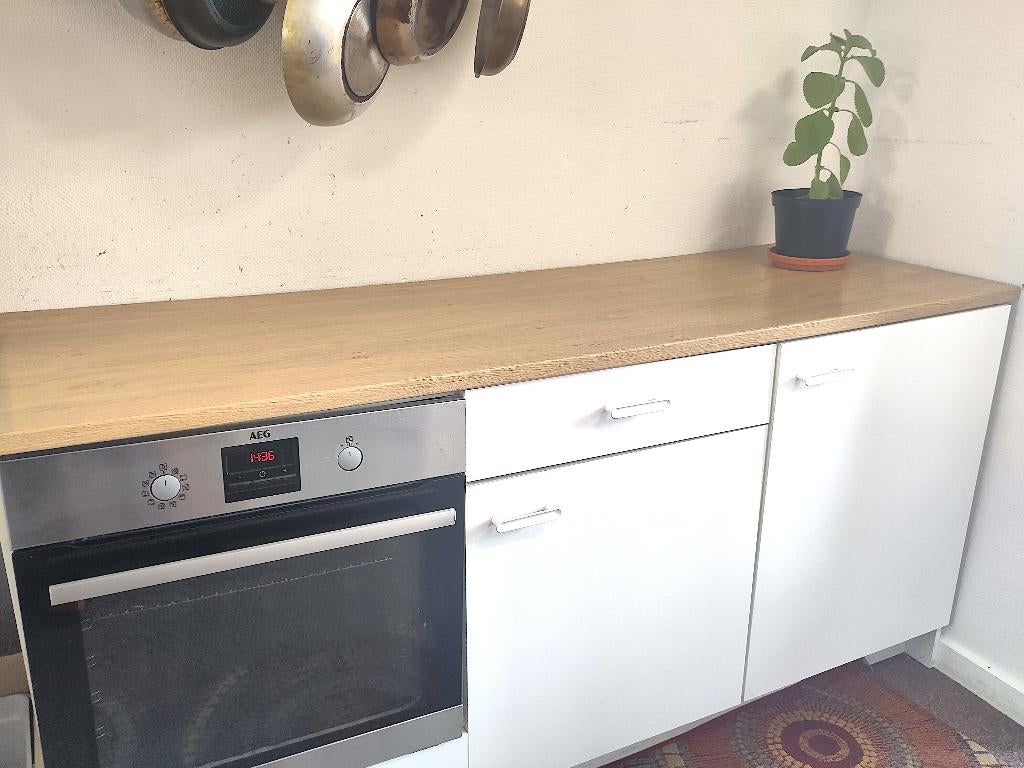 KNOXHULT Ikea Onderkast wit frame, 150 cm, Huis en Inrichting, Ophalen, Gebruikt, Wit, 150 tot 200 cm