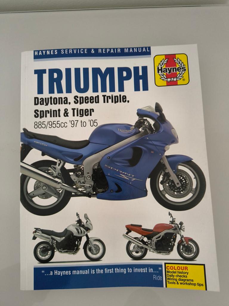 Triumph Daytona, speed triple 955i Haynes werkplaatshandboek, Ophalen of Verzenden, Triumph