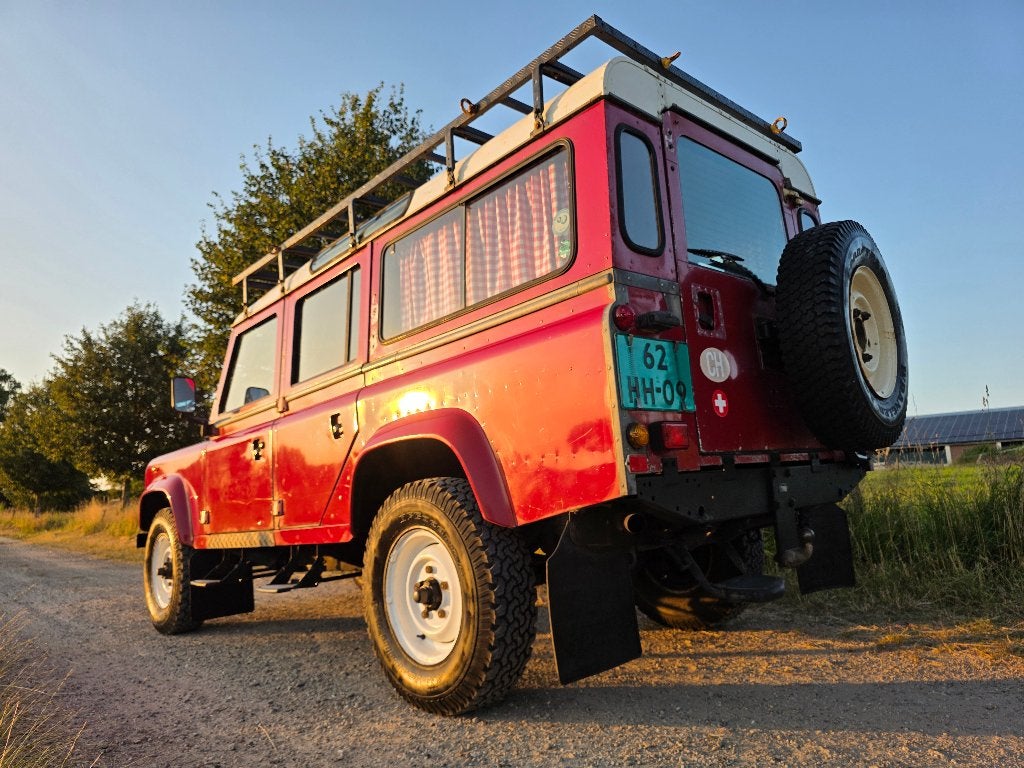 Land Rover Defender 110 3.5 V8 Benzine 1985  !!!AUTOMAAT!!!, Automaat, Trekhaak, Leder, Vierwielaandrijving