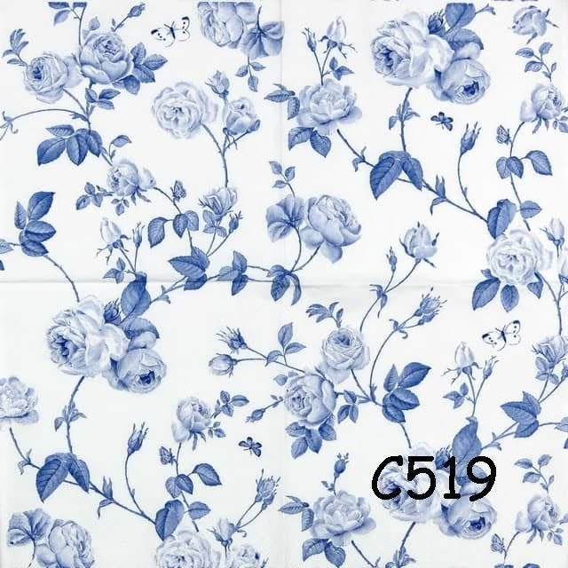 Servetten decoupage/bullet journal – rozen C519, Verzenden, Nieuw