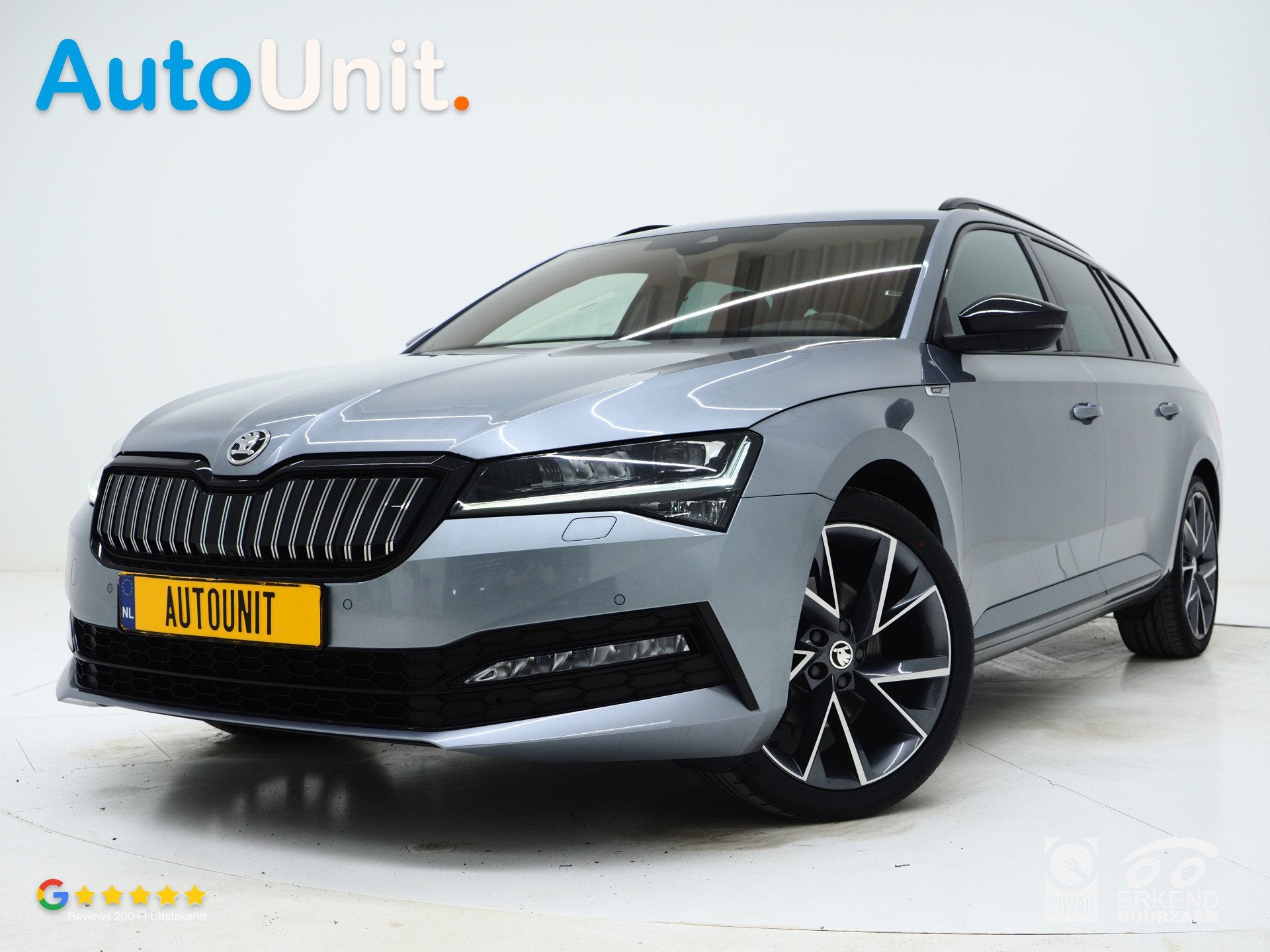 Skoda Superb Combi 1.4 TSI iV Sportline | Leder/Alcantara |, Auto's, Gebruikt, 4 cilinders, Automatische klimaatregeling, 1600 kg