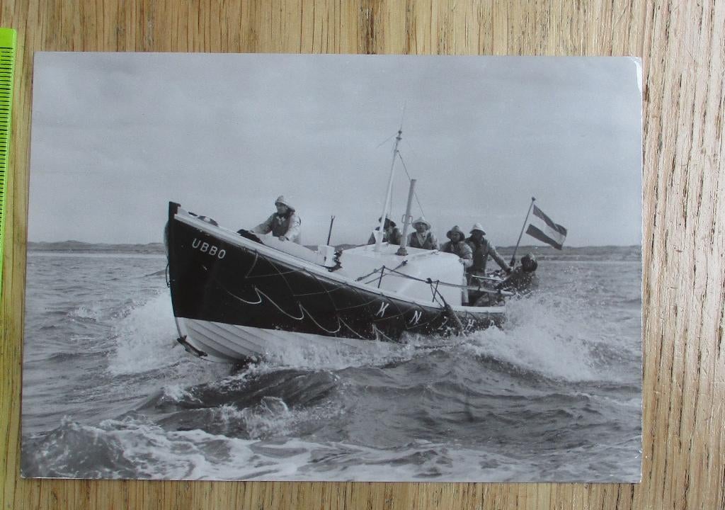 ansichtkaart Egmond aan Zee reddingboot UBBO KNZHRM, Verzamelen, Scheepvaart, Ophalen of Verzenden, Zo goed als nieuw, Kaart, Foto of Prent