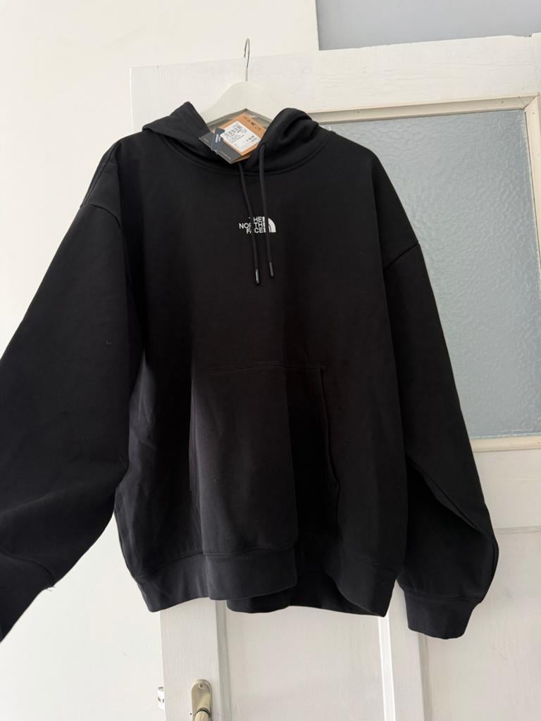 The North Face Essential Oversize Hoodie Zwart Maat L, Ophalen of Verzenden, Nieuw, Zwart