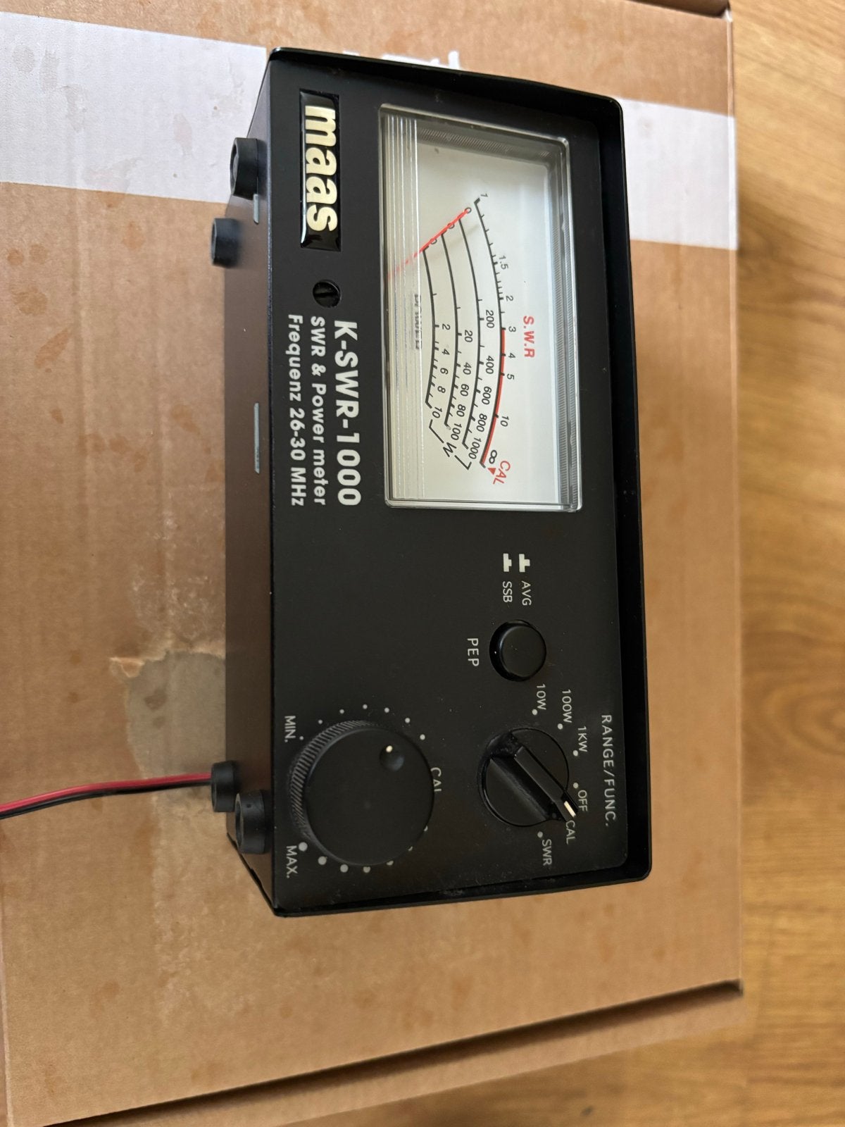 Maas K-SWR-1000 SWR & Power meter 26-30 MHz, Ophalen of Verzenden, Gebruikt, Zender en Ontvanger