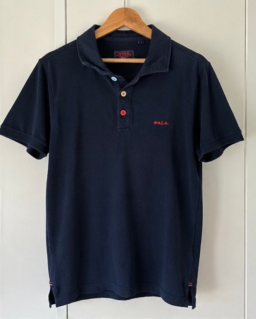 NZA polo, Ophalen of Verzenden, Zo goed als nieuw, Maat 52/54 (L), Blauw