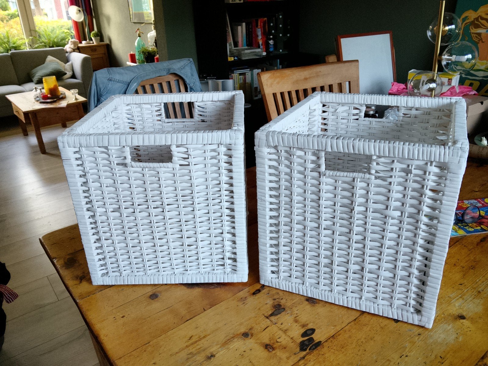 2x IKEA KALLAX/EXPEDIT Branäs manden wit, zo goed als nieuw, Huis en Inrichting, Woonaccessoires | Overige, Zo goed als nieuw