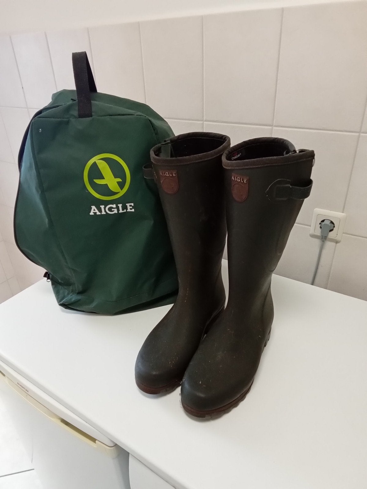 jachtlaarzen, Aigle, Overige kleuren, Ophalen of Verzenden, Zo goed als nieuw