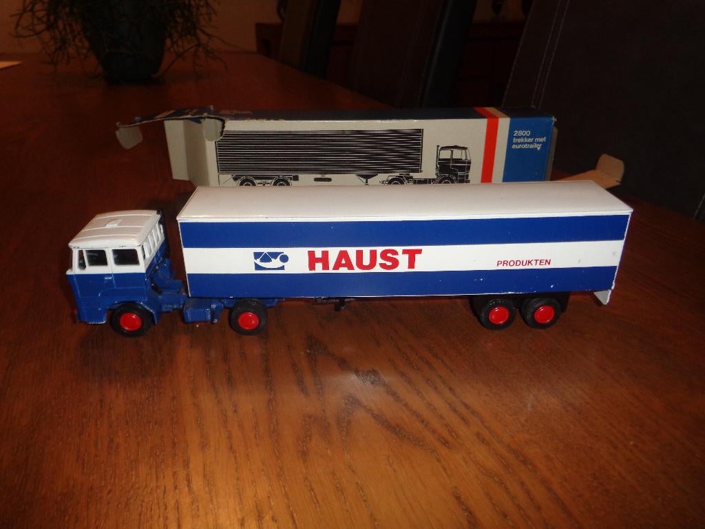 Lion car Daf HAUST, Ophalen of Verzenden, Zo goed als nieuw, Bus of Vrachtwagen, Lion Toys