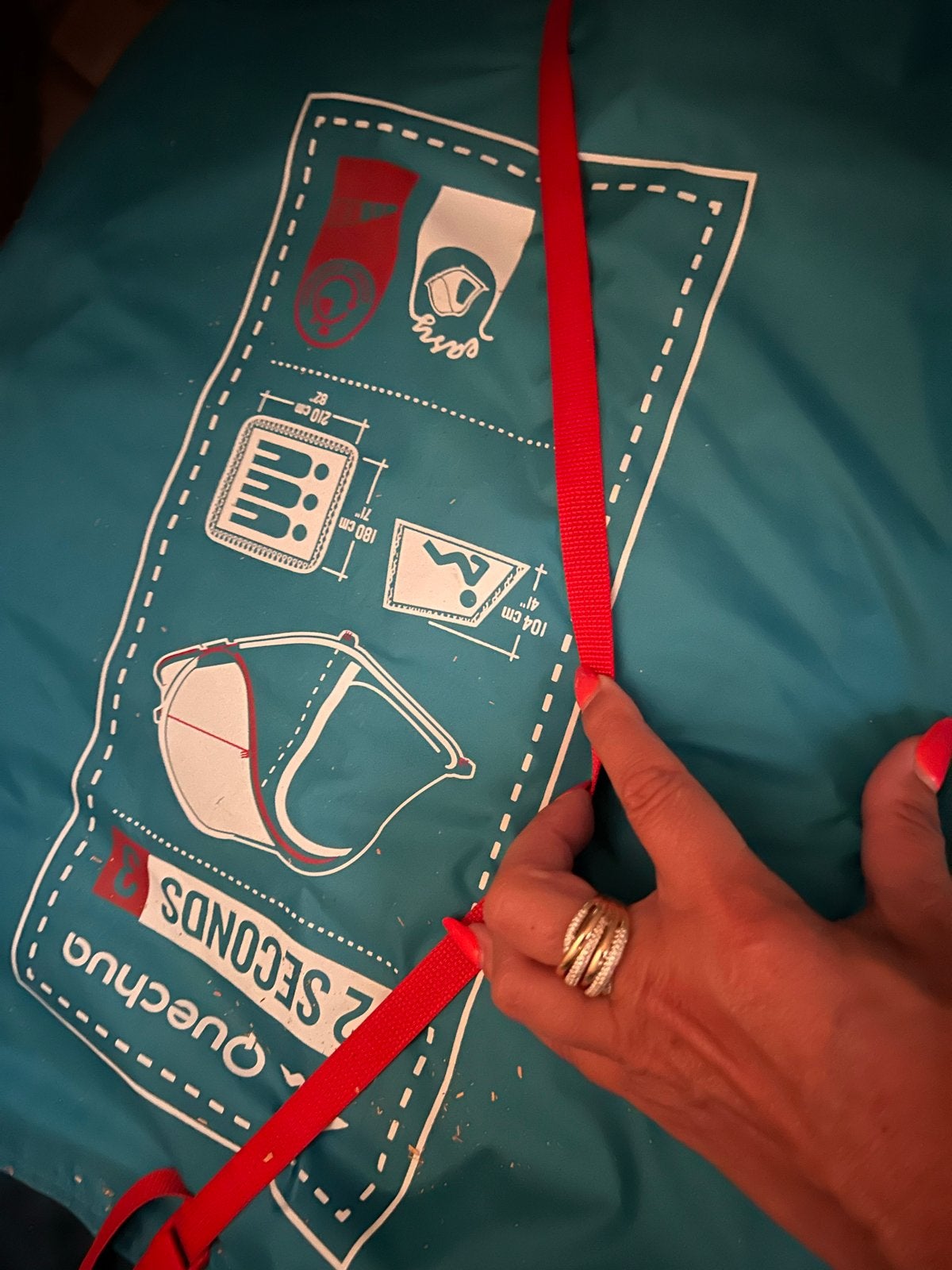 Quechua 2 Seconds tent - 2-3 persoons - Zo goed als nieuw, Caravans en Kamperen, Tenten, Ophalen, Zo goed als nieuw, Tot en met 3