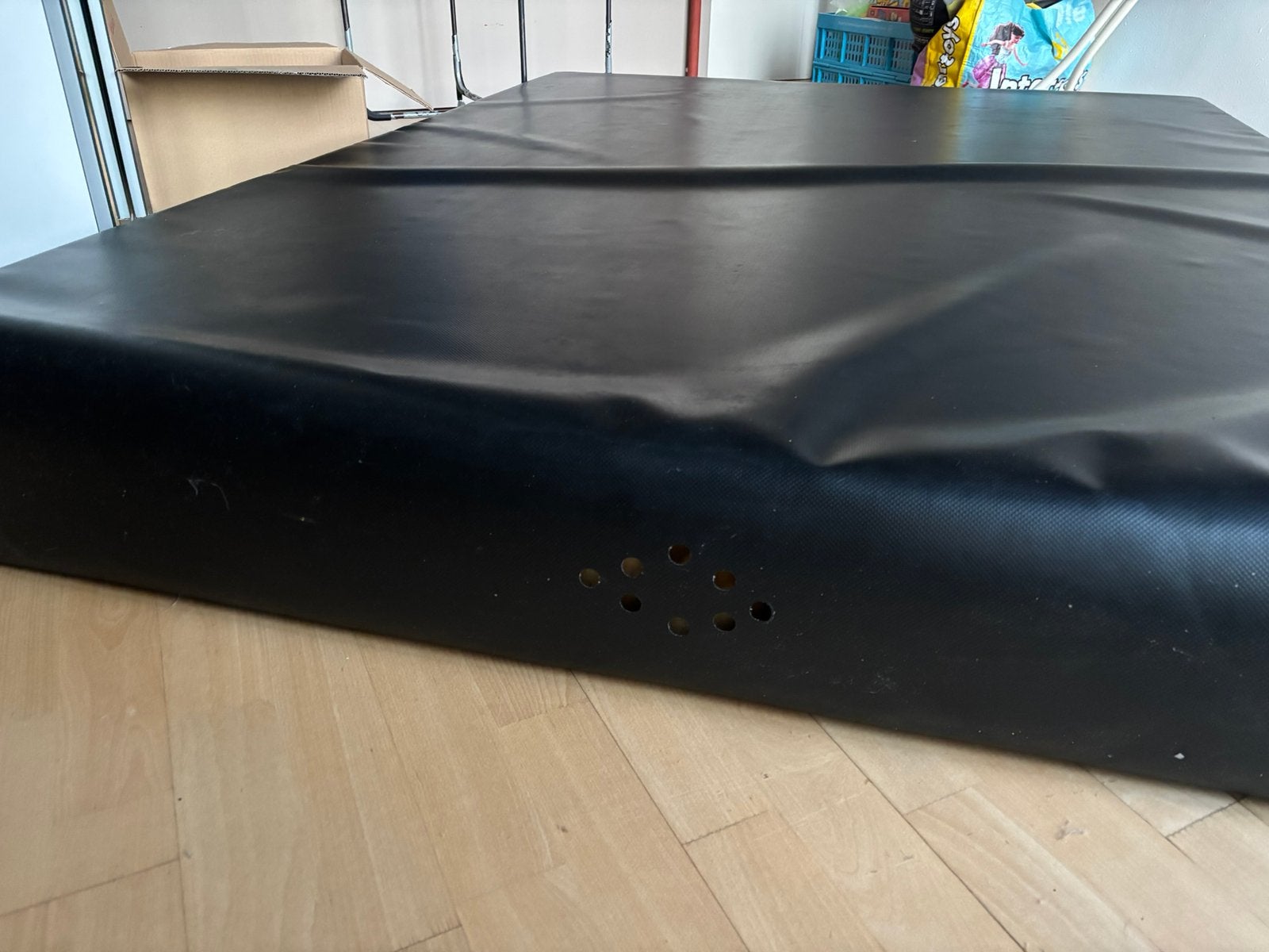 Landingsmat, valmat, turnmat, dikkemat, gymmat, valpreventie, Sport en Fitness, Turnen, Ophalen, Gebruikt, Materiaal, Zwart