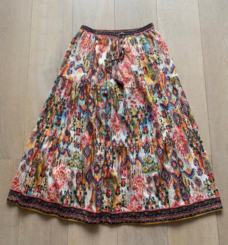Boho hippy ibiza rok one size, Maat 38/40 (M), Ophalen of Verzenden, Zo goed als nieuw, Rood