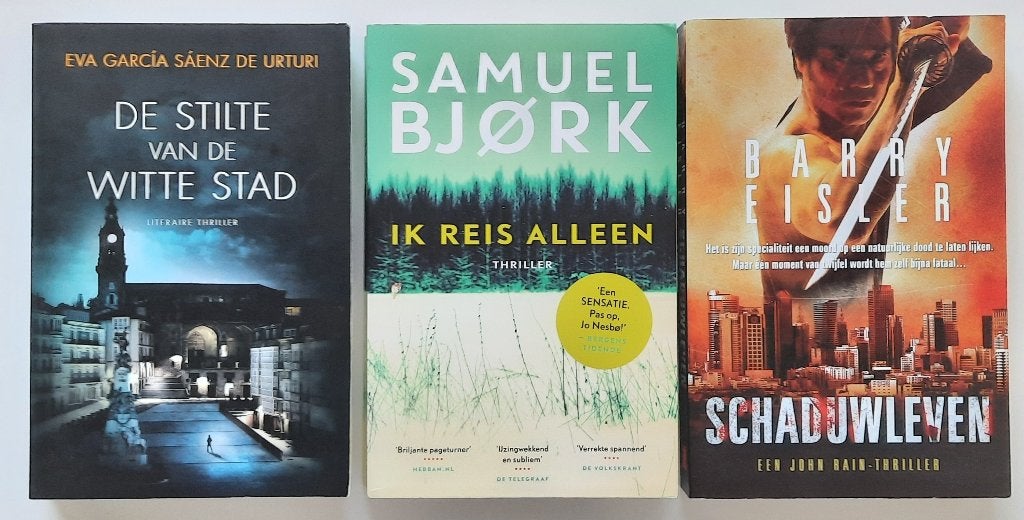 Set van 3 leuke thrillers, Boeken, Ophalen of Verzenden, Zo goed als nieuw, Samuel Bjørk