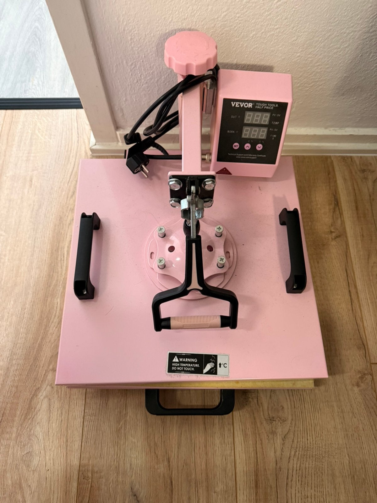 VEVOR 8-in-1 hittepers / transferpers roze, Hobby en Vrije tijd, Ophalen, Zo goed als nieuw