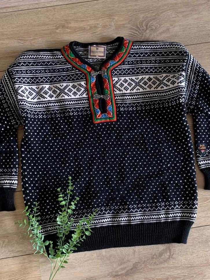 Dale of Norway wollen trui L wool jumper, Maat 52/54 (L), -, Zwart, -