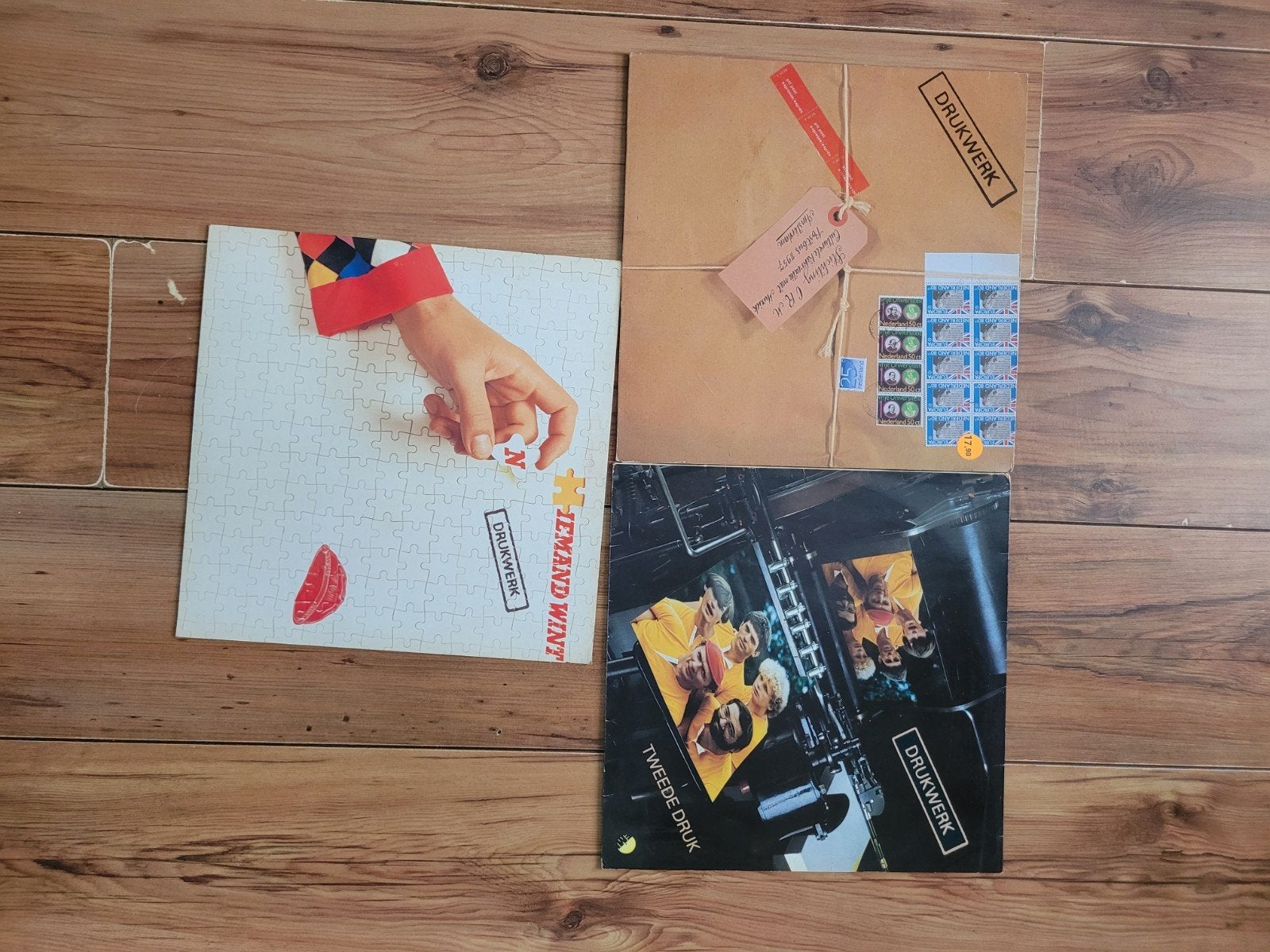 3 lp's drukwerk, Ophalen, Gebruikt, Overige formaten, Poprock