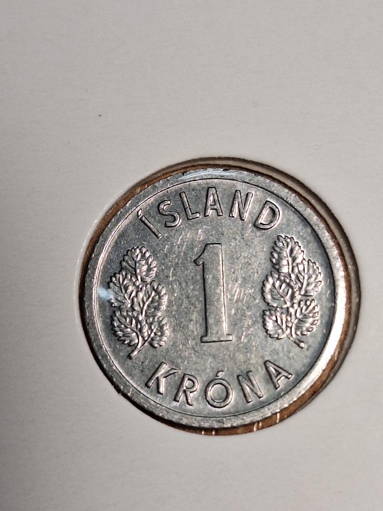IJSLAND 1 kroon 1978 (#106), Postzegels en Munten, Munten | Europa | Niet-Euromunten, Ophalen of Verzenden, Overige landen, Losse munt