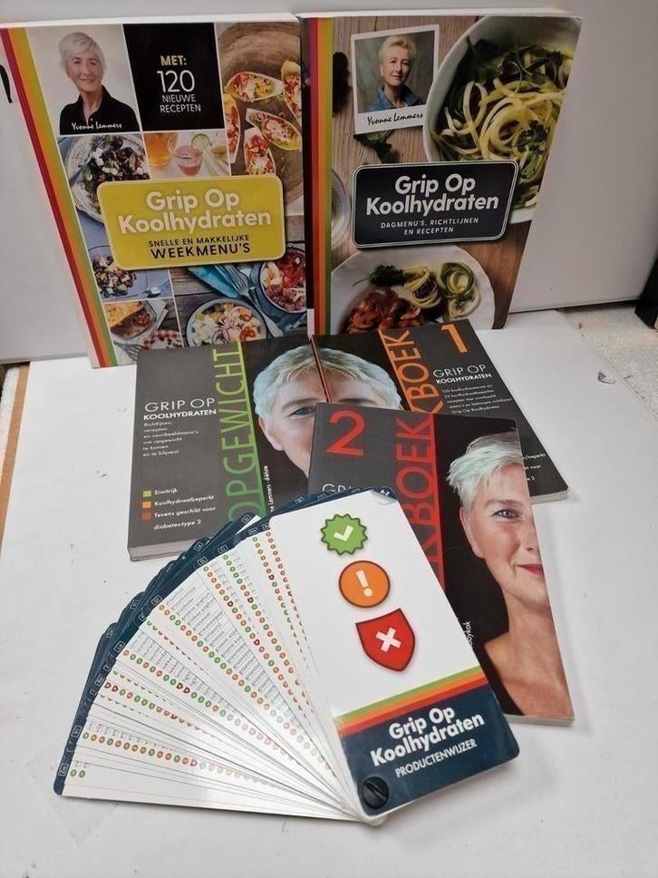 Yvonne Lemmers . 6x Grip op koolhydraten., Boeken, Gezondheid, Dieet en Voeding, Ophalen of Verzenden, Zo goed als nieuw, Dieet en Voeding