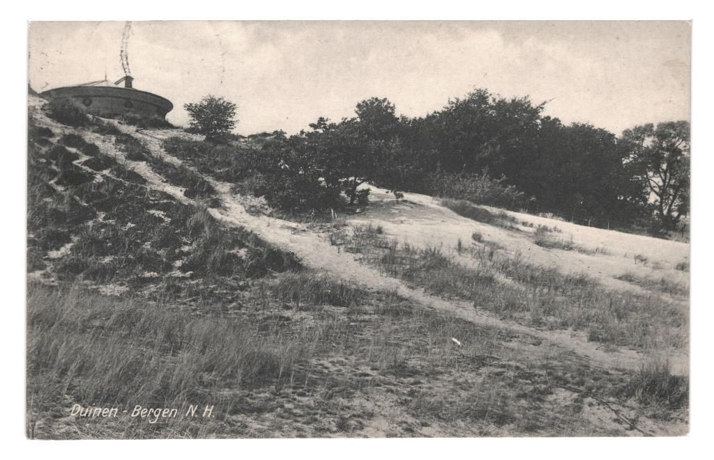 948537 Bergen NH 1936 Duinen Gelopen met postzegel, Ophalen of Verzenden, 1920 tot 1940, Gelopen, Noord-Holland