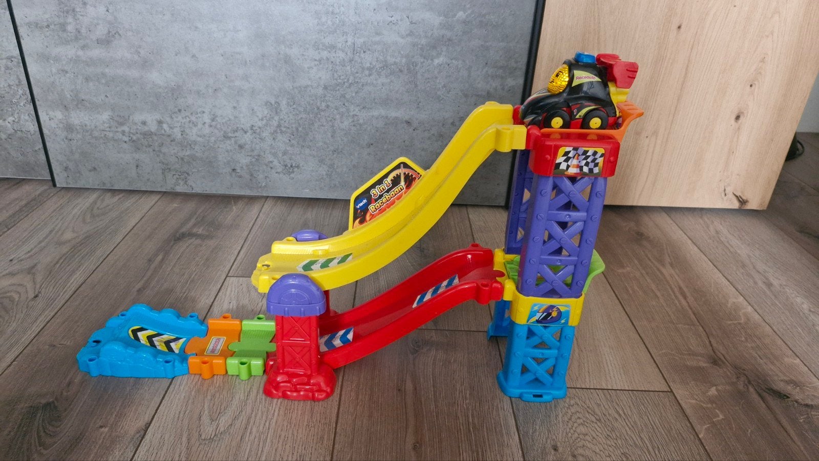Toet Toet Auto's  3-in-1racebaan met Sam, Ophalen of Verzenden, Gebruikt, 2 tot 4 jaar