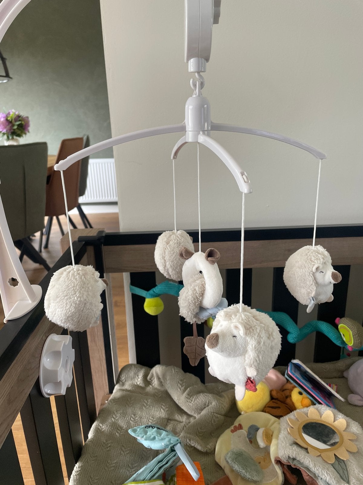 Prenetal baby mobiel met schattige egeltjes, Ophalen of Verzenden, Gebruikt, Mobiel
