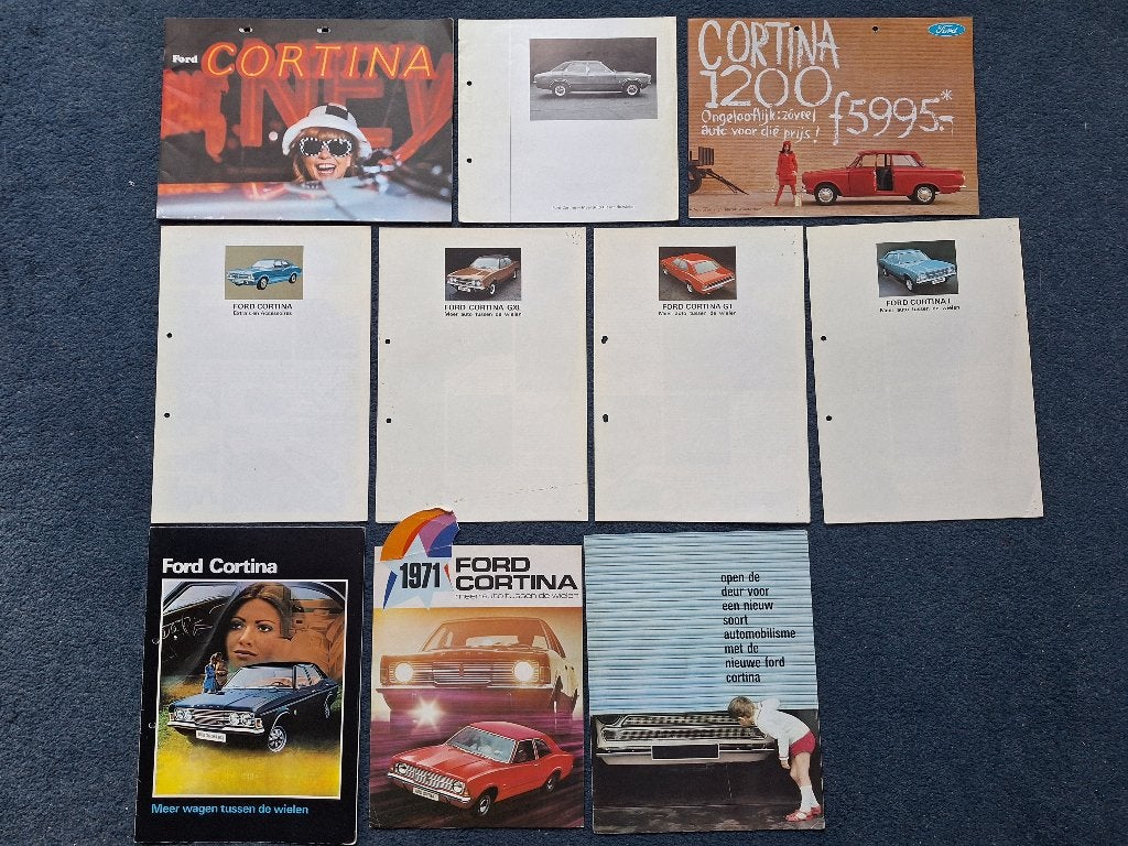 Partij / Verzameling 10x FORD CORTINA -  NL, Boeken, Verzenden, Gelezen, Ford