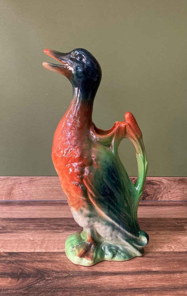 Franse brocante St Clément waterkan in de vorm van een eend, Ophalen of Verzenden
