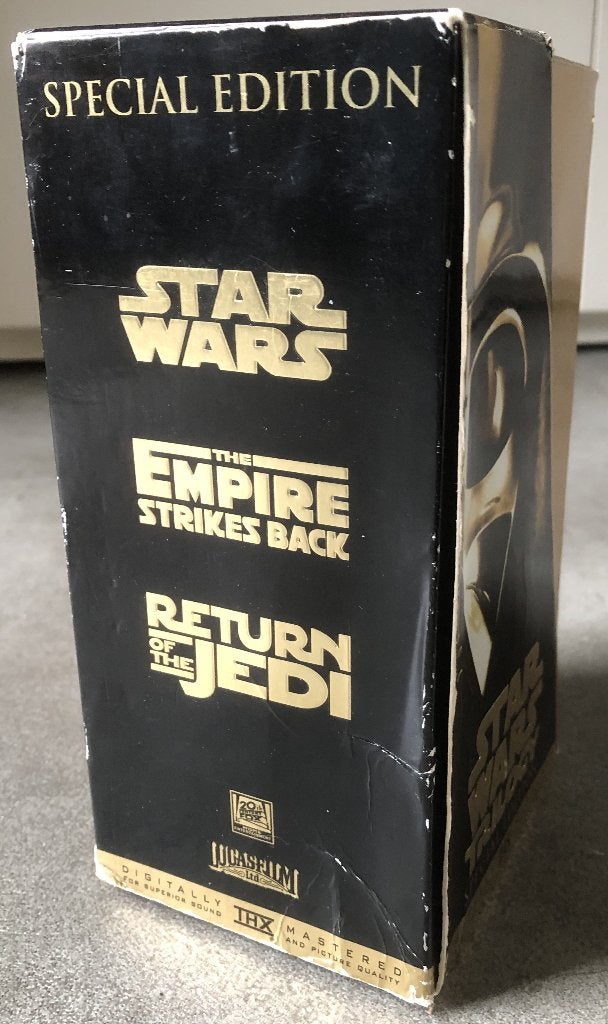 STAR WARS - 3 VIDEOBANDEN - BOXSET, Verzamelen, Star Wars, Ophalen of Verzenden, Zo goed als nieuw, Overige typen